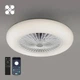 Люстра-вентилятор LUMINARIA FAN ONE 80W+35W R 550x185 WHITE 220V IP20 с пультом ДУ - Уцінка - изображение 1