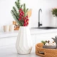 Ваза для цветов MVM MY HOME декоративная 20.5 см Белая (DH-FLOWERS-07 WHITE) - изображение 2