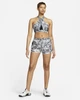 Спортивный топ для бега женский Nike Bra DX1778-010 XS Black/Black/White (196156350547) - изображение 6
