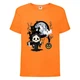 Футболка детская Хэллоуин (Halloween) оранжевая (halloween-01-orange) 128 см - изображение 1