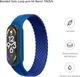Ремешок ArmorStandart Braided Solo Loop для Xiaomi Mi Band 7/6/5/4 Size M Blue (ARM58764) - изображение 2