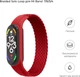 Ремешок ArmorStandart Braided Solo Loop для Xiaomi Mi Band 7/6/5/4 Size S Red (ARM59182) - изображение 2