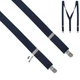 Подтяжки Bow Tie House темно-синие Y2.5 см однотонные 00647 - изображение 1