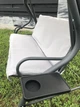 Садовая Качеля с Навесом для 3 Человек c Подстаканником Серая Gardenline VIP Grey 3-х местная до 220 кг с Тентом Польша - изображение 9