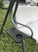 Садовая Качеля с Навесом для 3 Человек c Подстаканником Серая Gardenline VIP Grey 3-х местная до 220 кг с Тентом Польша - изображение 11