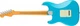 Электрогитара FENDER AMERICAN PRO II STRATOCASTER MN MIAMI BLUE - изображение 3