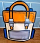 Пакет zip прозорий харчовий Портфель з ручкою помаранчевий, дитячий пакет-сумочка із зіп застібкою 24х28 см - зображення 2