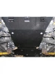 Защита двигателя КПП радиатора редуктора для авто Jeep Commander 2006-2010 V-3,0CRD (АКПП) ( TM Kolchuga ) Стандарт 1.0185.00 - изображение 1