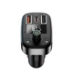FM трансмиттер Bluetooth автомобильный модулятор XO 50W Type-C PD3.0 + USB-A QC3.0, AUX, BT, FM, LED (BCC-06) - изображение 2