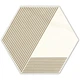 Декор My Way Paradyz Calacatta 17,1x19,8 hexagon a mat - изображение 1