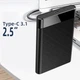 Зовнішня кишеня Shuole U25RC USB 3.1 Type C для HDD 2.5" - зображення 2