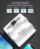 Док-станція Asometech 80W QC3.0 8в1 white - зображення 1