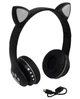 Беспроводные детские Bluetooth наушники с ушками и подсветкой Cat-23M Черный - изображение 4