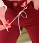 Джинсы женские BSZZ 25 бордовые - изображение 2