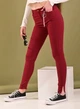 Джинсы женские BSZZ 25 бордовые - изображение 4