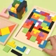 Конструктор дерев'яний 3D Puzzle blocks на дошці S&T - зображення 1