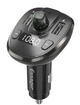 Автомобільний FM-трансмітер Essager F01 Bluetooth 5.0 FM-передавач 2 USB ресивер, модулятор, плеєр MP3 black (6972336336433) - зображення 1