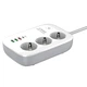 Сетевой фильтр LDNIO SEW3452 2500W 3xUSB/Type-C 30W white - изображение 4