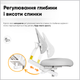 Комплект Evo-Kids Парта TH-330 Grey + Кресло Evo-kids Mio Lite G (TH-330 W/G + Y-208 G) - изображение 10
