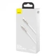 Кабель для Айфон Baseus Cafule Metal Type-C to Lightning PD 20W (2m) Белый (CATLJK-B02) - изображение 7