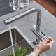 Змішувач для кухні Grohe Minta з висувною лійкою Хром (31721000) - зображення 9