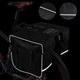 Велосипедна Сумка на багажник West Biking 0707238 Black 30L - зображення 8