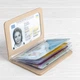 Кожаная обложка на id паспорт, для документов (права, техпаспорт) бежевый Villini 020 - изображение 2
