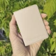 Кожаная обложка на id паспорт, для документов (права, техпаспорт) бежевый Villini 020 - изображение 7