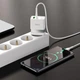 Сітчастий зарядний пристрій HOCO N21 Extension speed PD30W+QC3.0 charger set(C to iP) White - зображення 5