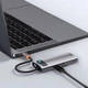 USB-Hub Baseus Metal Gleam Series 5-in-1 Multifunctional （Type-C to HDMI*1+USB3.0*3+PD*1) - изображение 7