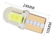 Лампочка автомобільна T10 W5W COB LED - синій - зображення 5