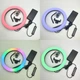 RGB Разноцветная кольцевая светодиодная LED лампа 33 см для селфи от USB многоцветная для фото видео блогеров детей, 25W - изображение 8