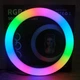 RGB Разноцветная кольцевая светодиодная LED лампа 33 см для селфи от USB многоцветная для фото видео блогеров детей, 25W - изображение 9