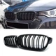 Решітки радіатора BMW F30 F31 (2012-2018) M3 стиль двореберні, чорний глянець - изображение 3