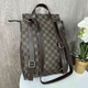 Женский рюкзак сумка трансформер Louis Vuitton коричневый рюкзак для девочек вместительный стильный - изображение 5