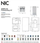 Умивальник окремо стоячий Nic Design Semplice 40х40х85 см з отвором під змішувач, злив у стіну, Sabbia матовий (001371051) - зображення 4