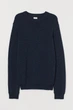 Вязаный джемпер H&M m Синий (6053-0765362002) - изображение 1