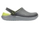 Унісекс крокси Crocs LiteRide Clog Grey/LightGreen M10-W12 42-43р. (27,2 см) Сірий із зеленим - зображення 1