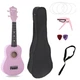 Набір укулеле Fzone FZU-002 (Pink) чохол (без утеплювача) та аксесуари, capo pink - зображення 3
