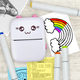Портативний термопринтер JETIX Mini printer Pink з набором термопаперу (5 рулонів) - зображення 3
