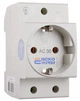 Розетка на DIN-рейку 2P+PE з заземленням [A0150010104] AC30 АСКО - зображення 4