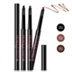 Олівець для брів зі скошеним кінчиком Bioaqua Dimensional Eyebrows, чорний - зображення 1
