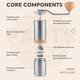 Ручна кавомолка iCafilas Manual Coffee Grinder Металеві жорна - зображення 3