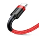 Кабель для швидкої зарядки Baseus Cafule Cable USB to Type-C Швидка зарядка 2A 3м Кабель для телефону (CATKLF-U09) Red - зображення 6