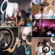 Профессиональная кольцевая led Rl 14 лампа 36 см + сумка для хранения + штатив, Кольцевая светодиодная селфи-лампа со штативом - изображение 13