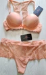 Комплект женского белья с кружевной спинкой PUSH UP Marc&Andre S4-1416 85B персиковый - изображение 3