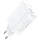 Сетевое зарядное устройство acefast a29 pd50w gan (usb-c+usb-c) dual port charger white - изображение 3