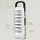 Акумуляторний LED світильник DP LED Light DP-713 аварійний ліхтар з акумулятором - зображення 3