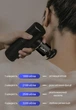 Перкусійний масажер для тіла та м'язів, ручний пістолет GYRO Muscle Mini Gun Massager Black (GYRO-Minigun) - зображення 10