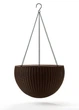 Підвісний горщик для квітів Keter Rattan Style Hanging 8,6 л коричневий 229544 - изображение 1